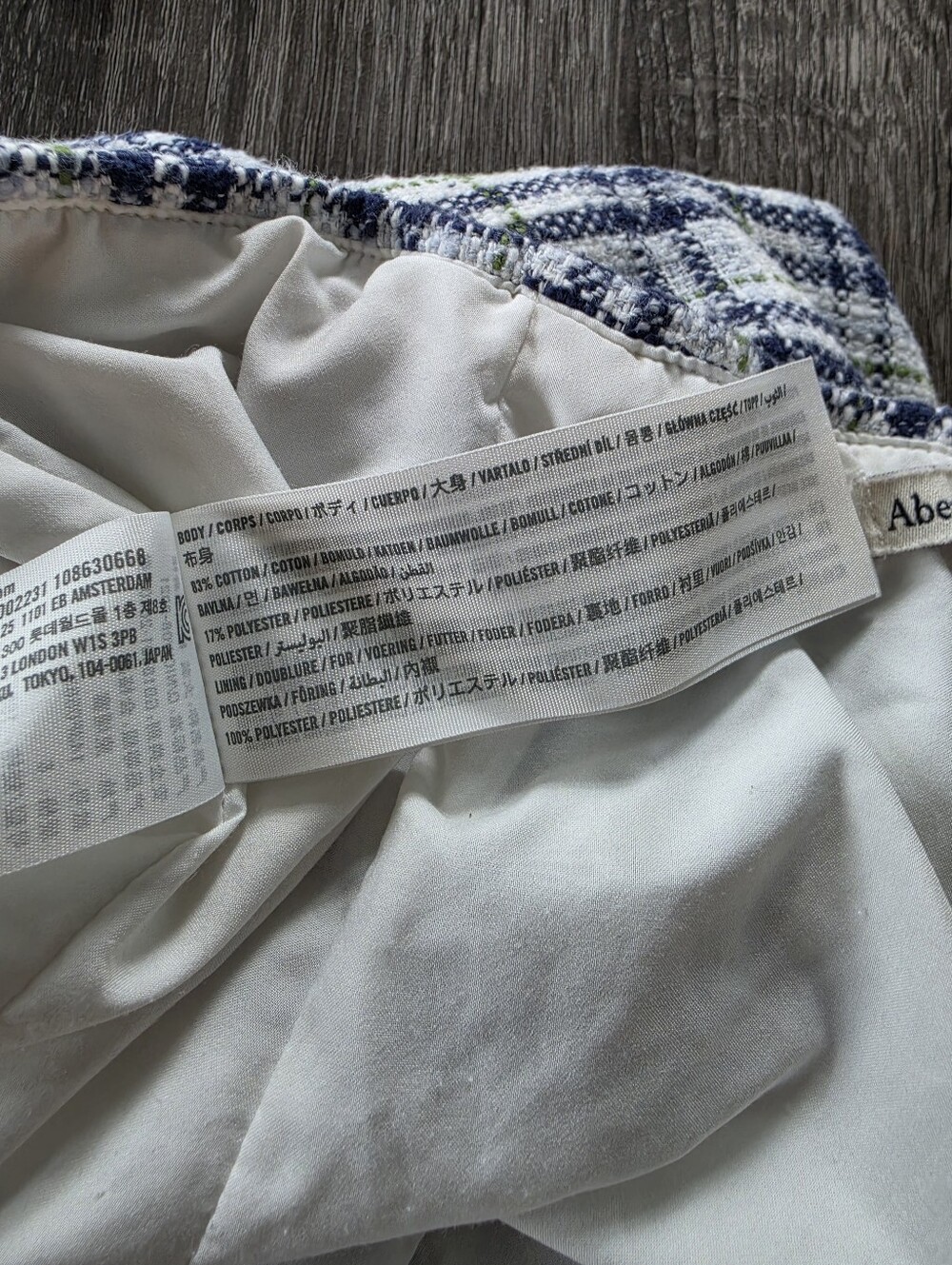Abercrombie & Fitch Tweed Crop Top & Mini Skirt Matching Set - Picture 6 of 6